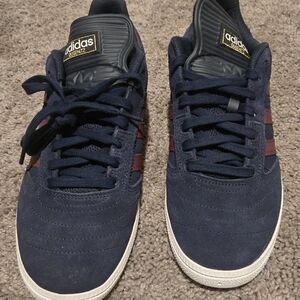 Adidas Busenitz Men’s Dark Blue & Burgundy Skate Sneakers Size 10